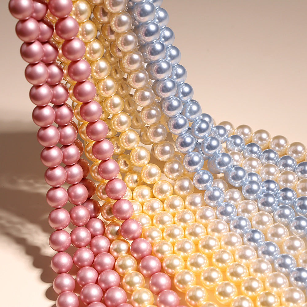 40cm Crystal Round Pearls, Full-Drilled Beads, 3-16mm, Swarovski Color