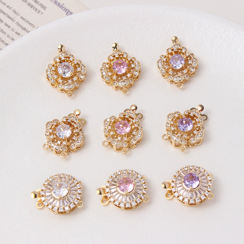 Camellia & Round Double Row Closure