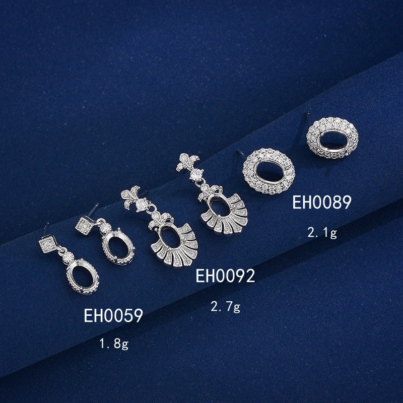 S925 Sterling Silver Ring Mount, Brushed Finish, Handmade DIY Setting for 4mm Round Stone