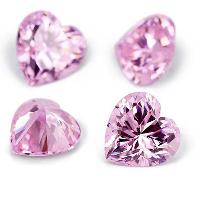 5A 3-20mm Heart Point Cut Loose CZ Stone - Bulk