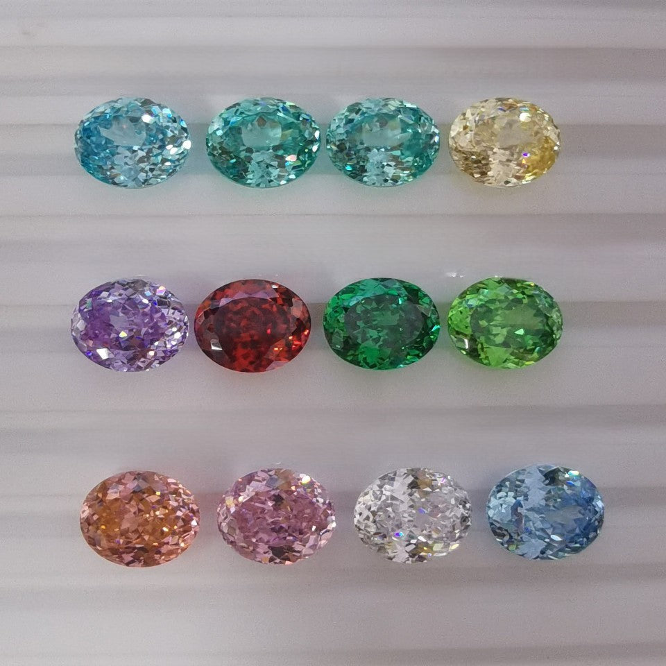 5A 10x14mm Oval Nest Cut Loose CZ Stone - 1pcs