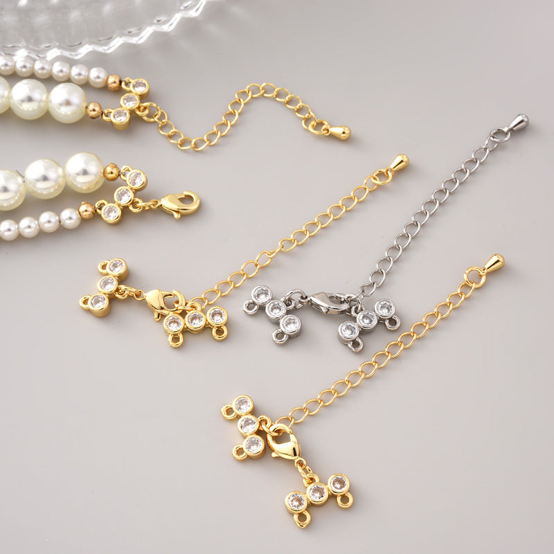 CZs Clasp Set with extended chain