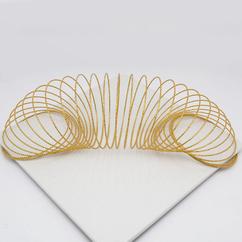 30pcs Textured Plated Circle Connector Hoops For Car Charm DIY