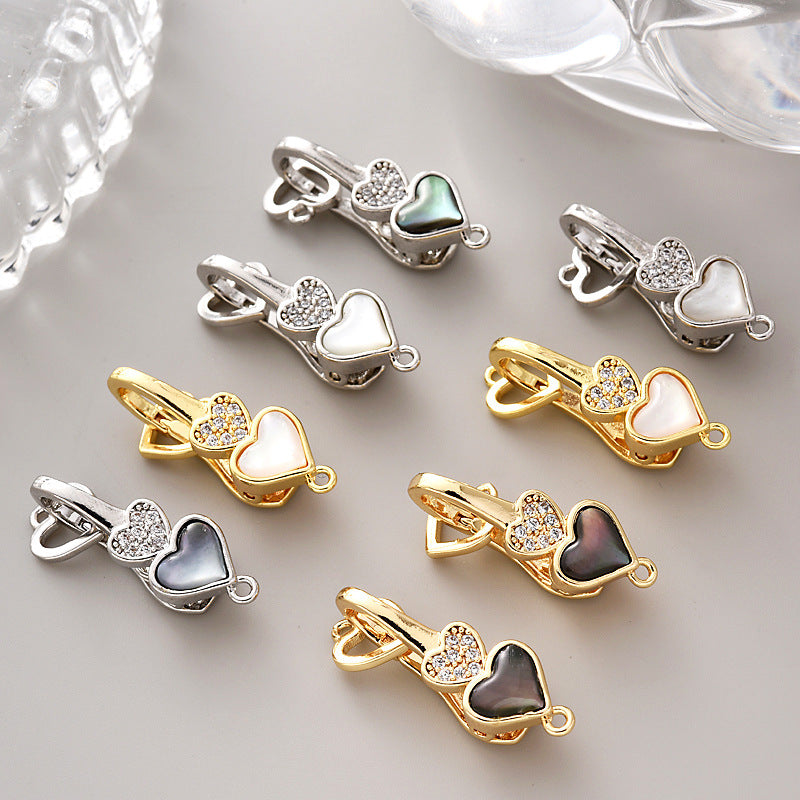Shell Clasp Heart Shell Clasp Set - 2pcs – girlglowdiy