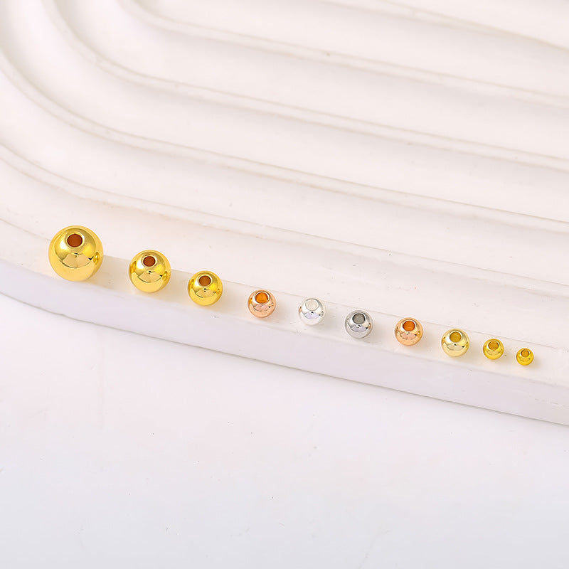 100/500pcs Smooth Spacer Beads