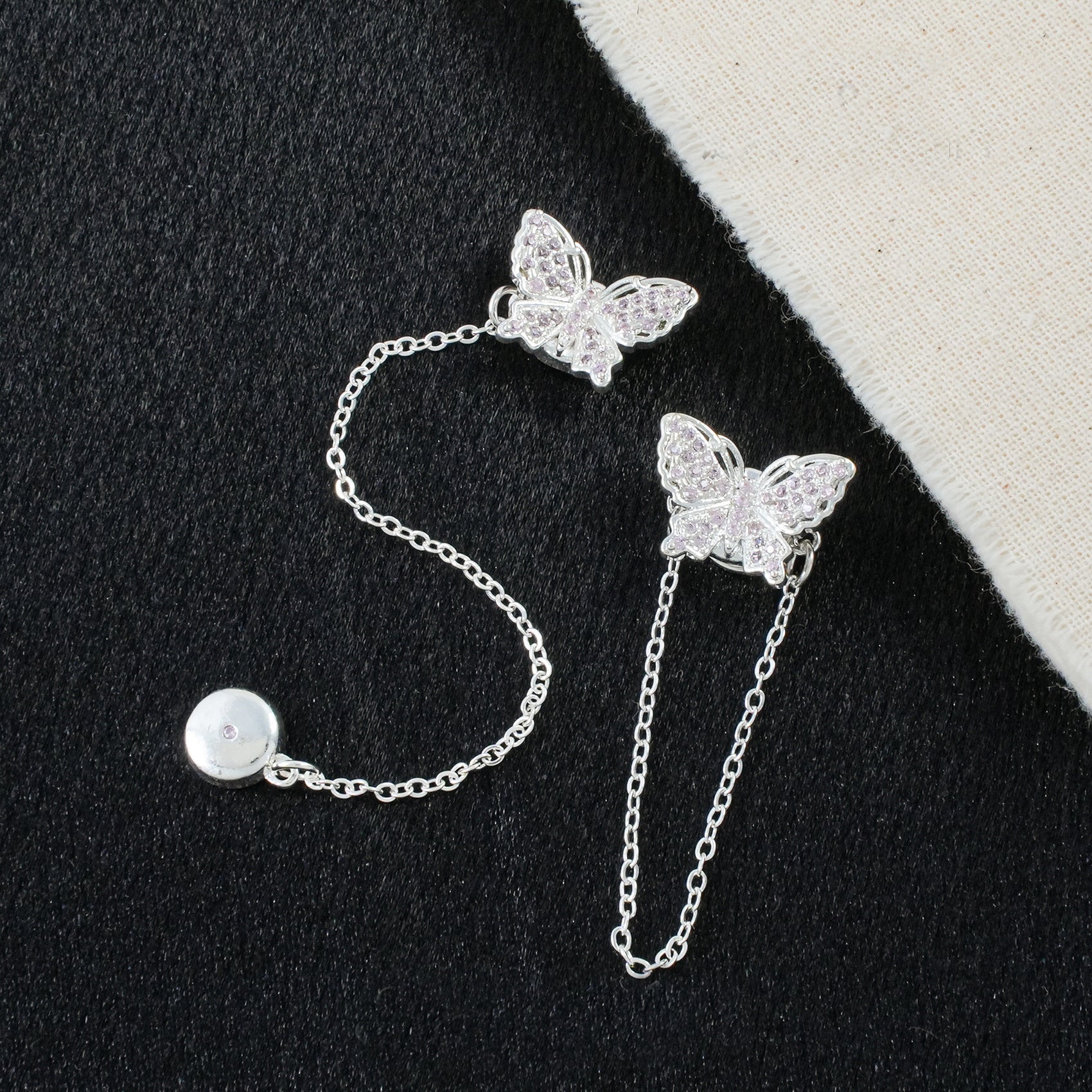 Butterfly Magnetic Clasp Set with Extension Chain