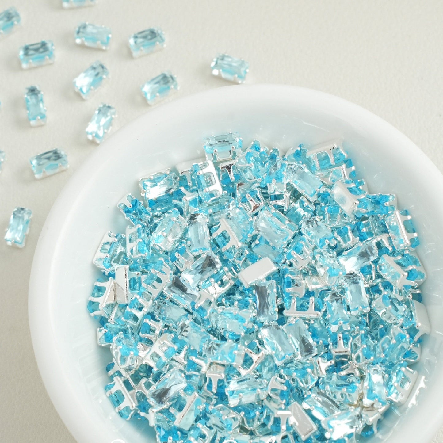 2.5x5mm Rectangle Zircon Beads