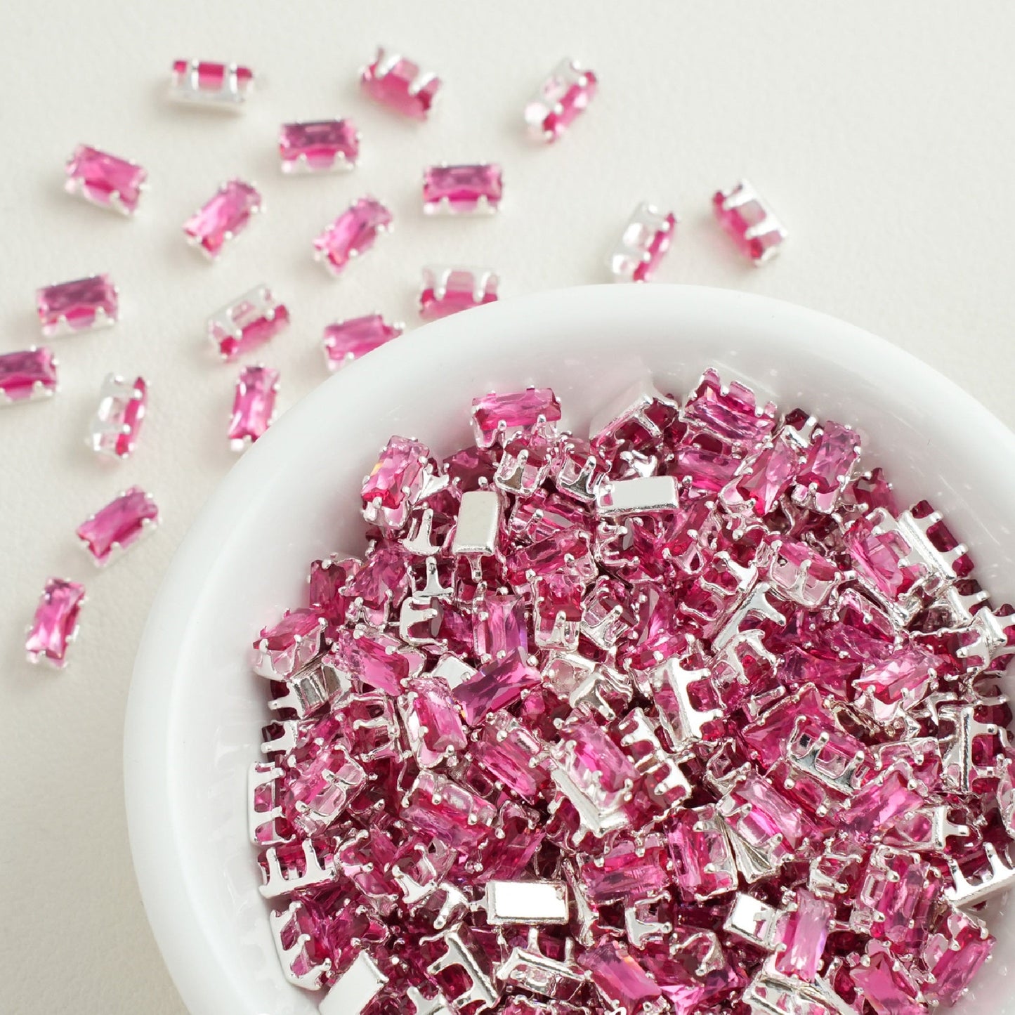 2.5x5mm Rectangle Zircon Beads