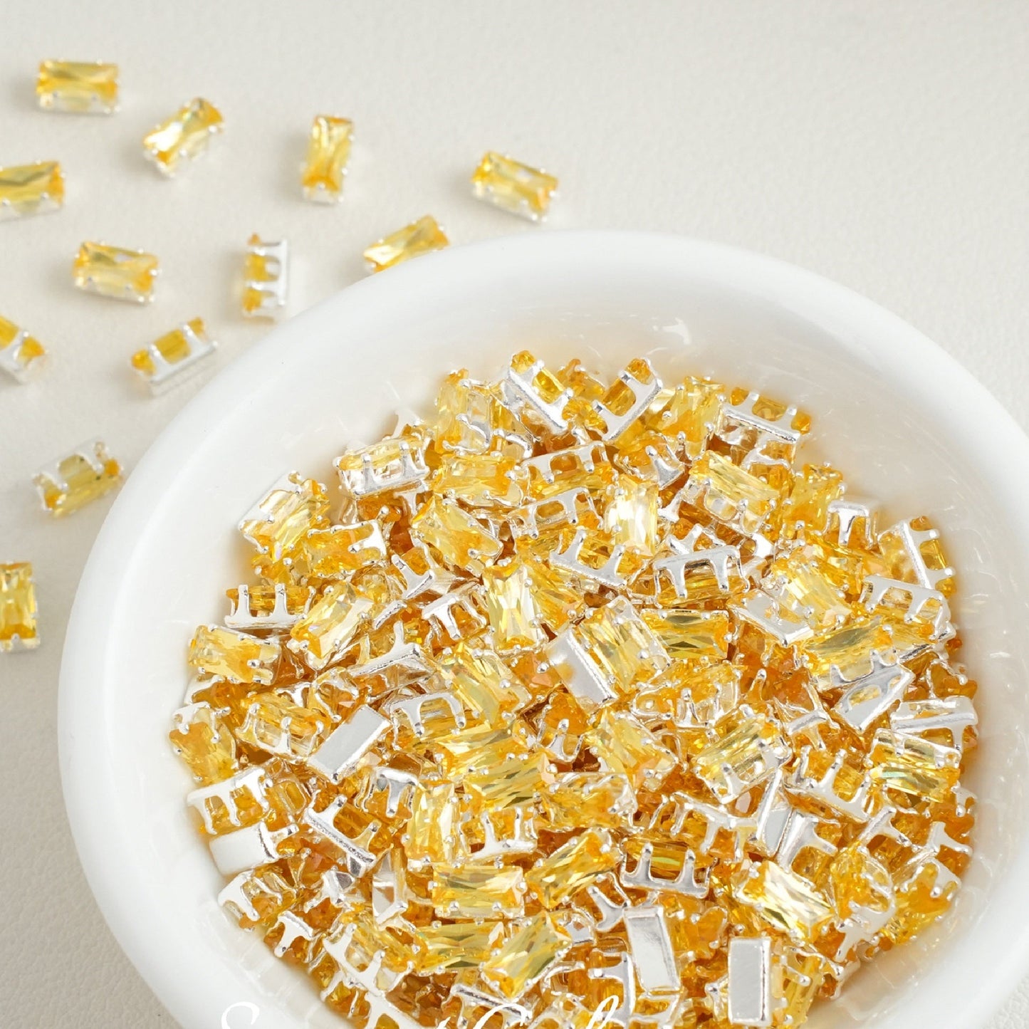 2x4mm Rectangle Zircon Beads