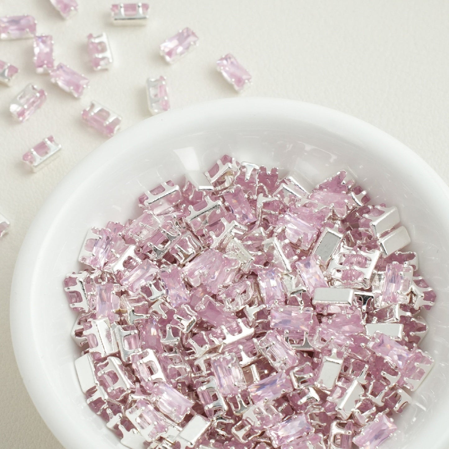 2x4mm Rectangle Zircon Beads