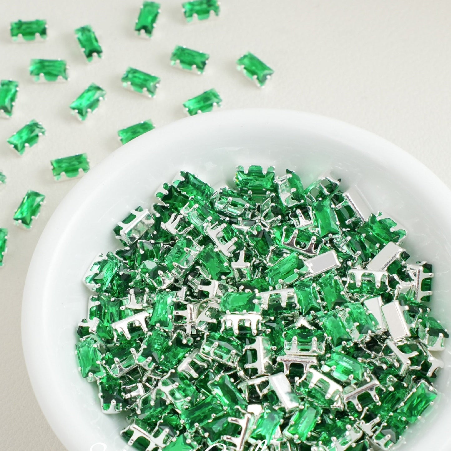 2x4mm Rectangle Zircon Beads