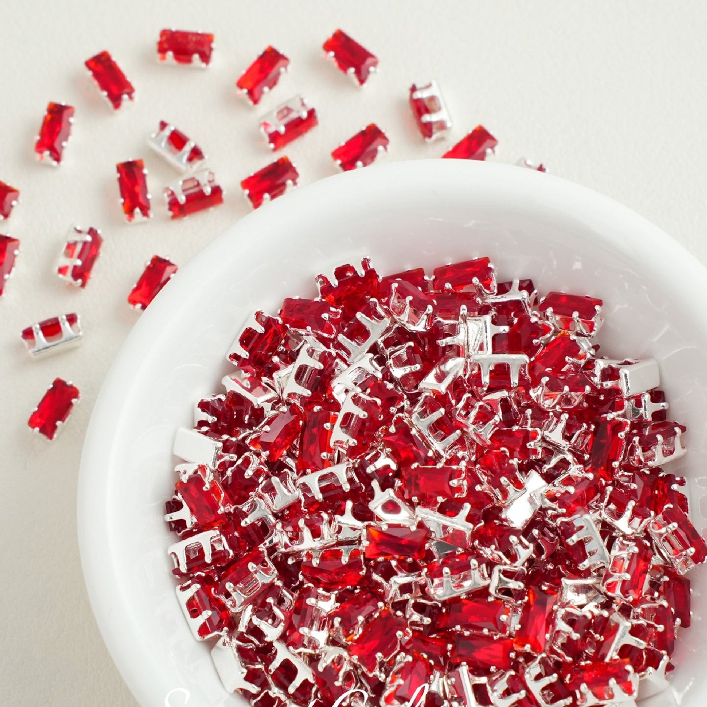 2x4mm Rectangle Zircon Beads