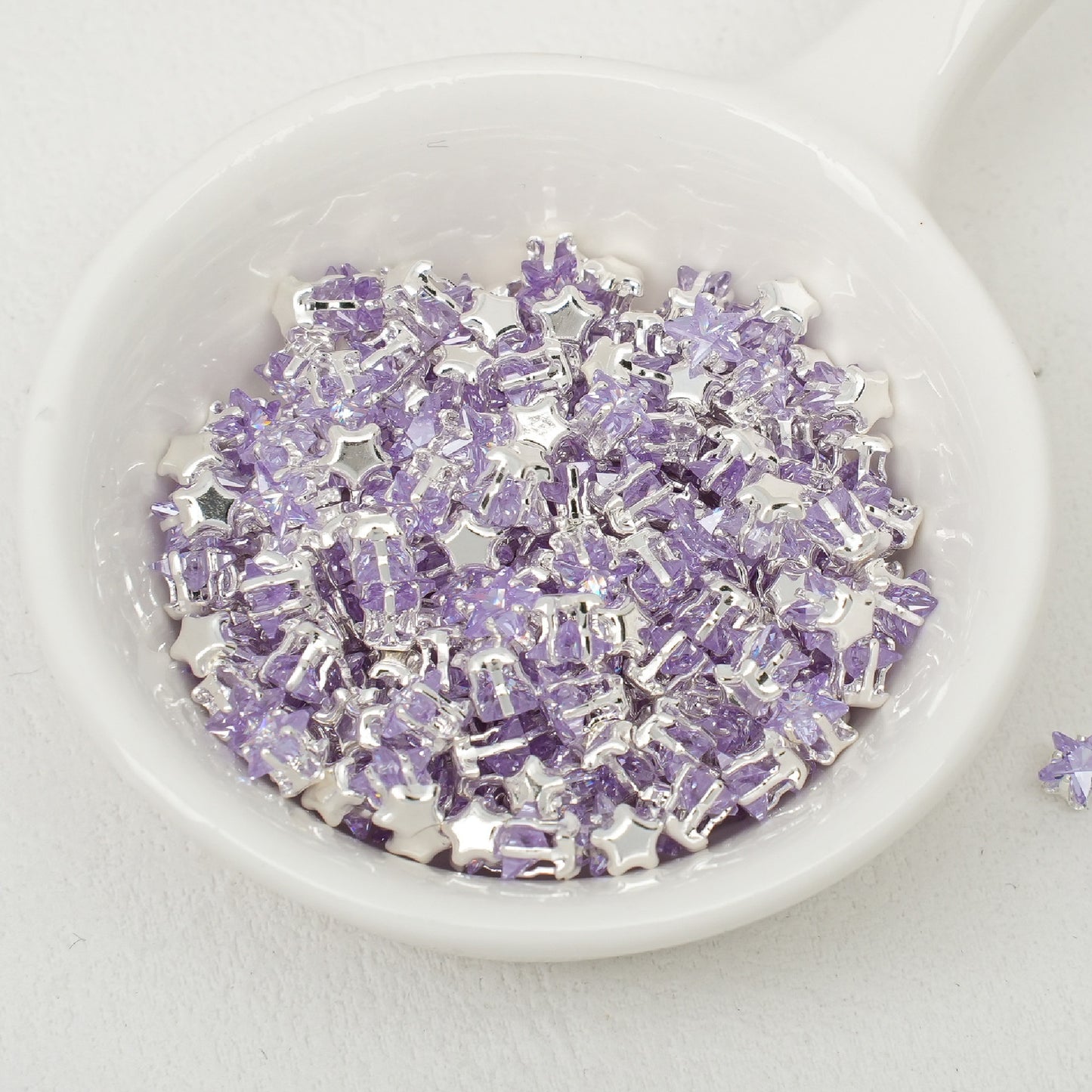 4mm Star Zircon Beads