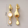 Round Shell Clasp Set - 2pcs