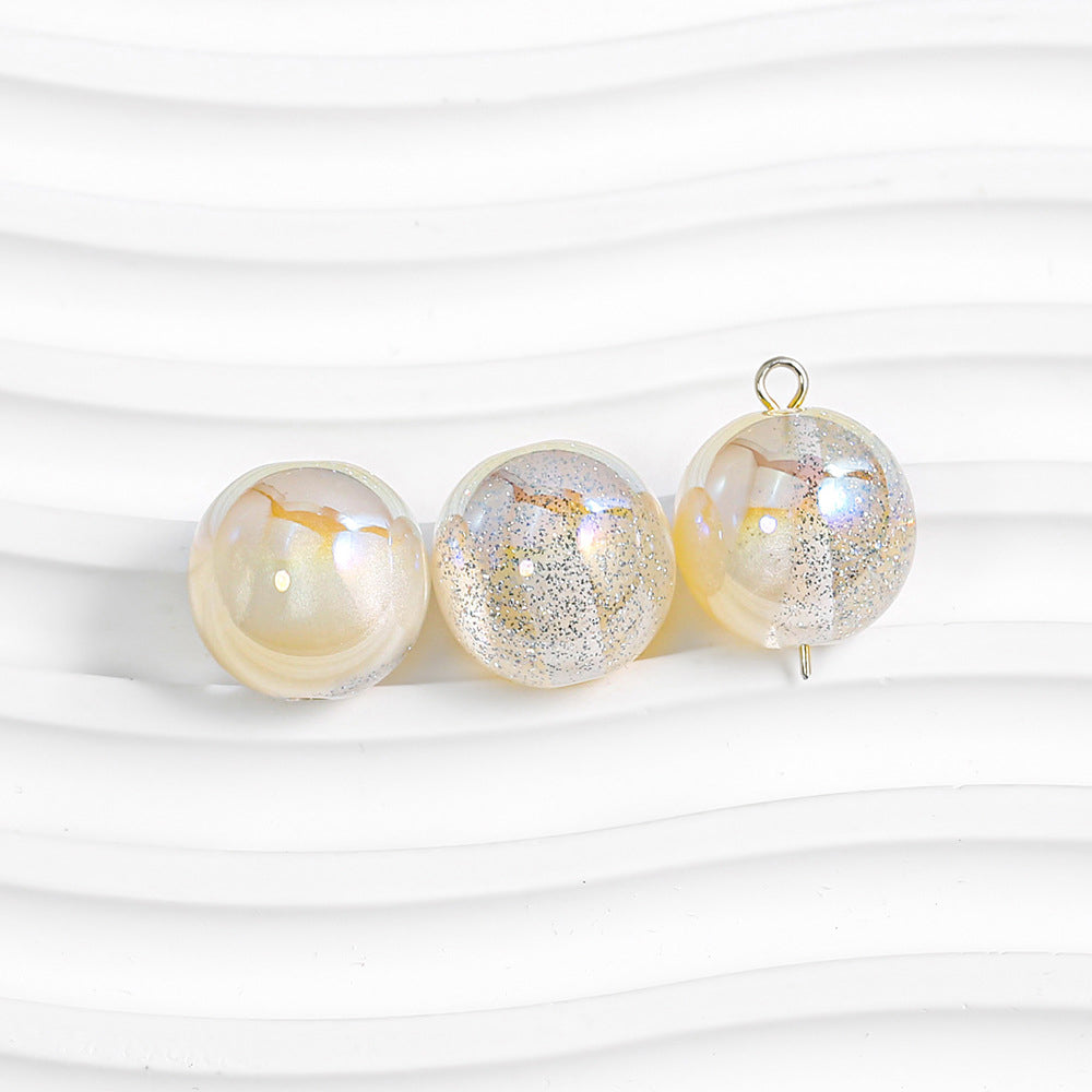 Round Beads - Galaxy Splatter Series