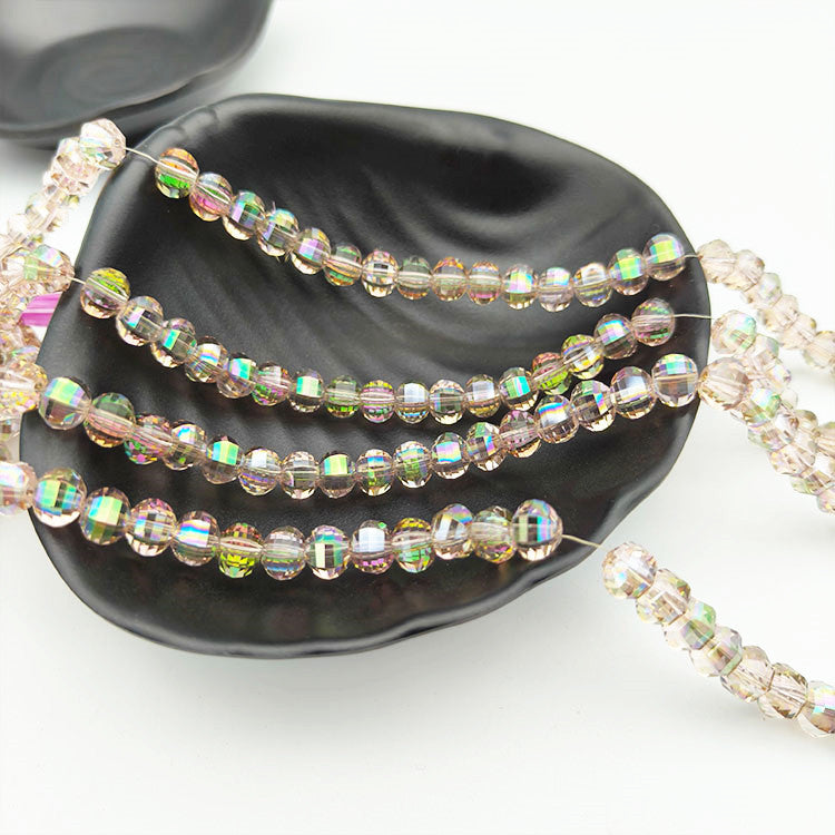 Premium 8MM Oval Round Crystal Beads