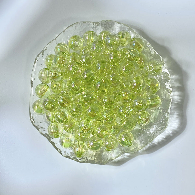 (50pcs)10MM Gilded Acylic Resin Beads
