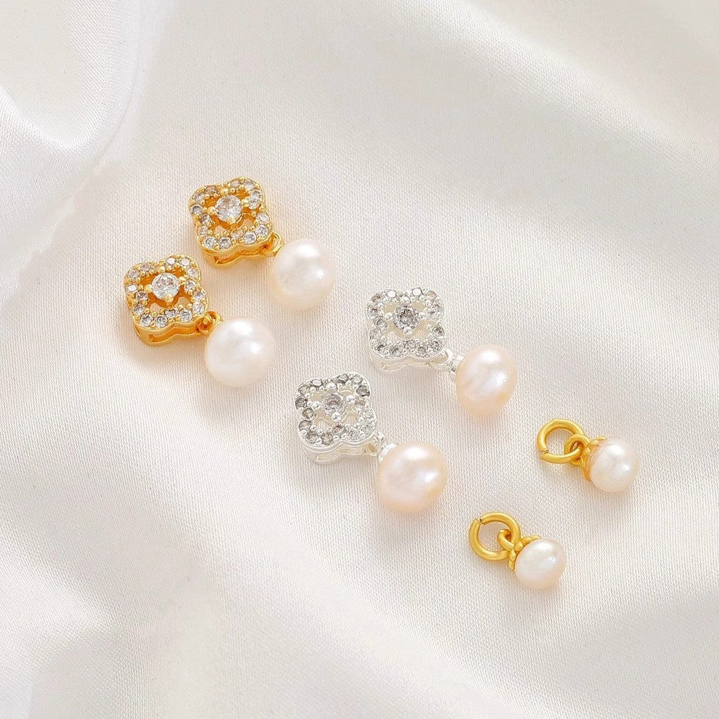 Gold-Filled Tarnish-Resistant Gourd & Calla Lily Fortune Spacer Bead Pendant