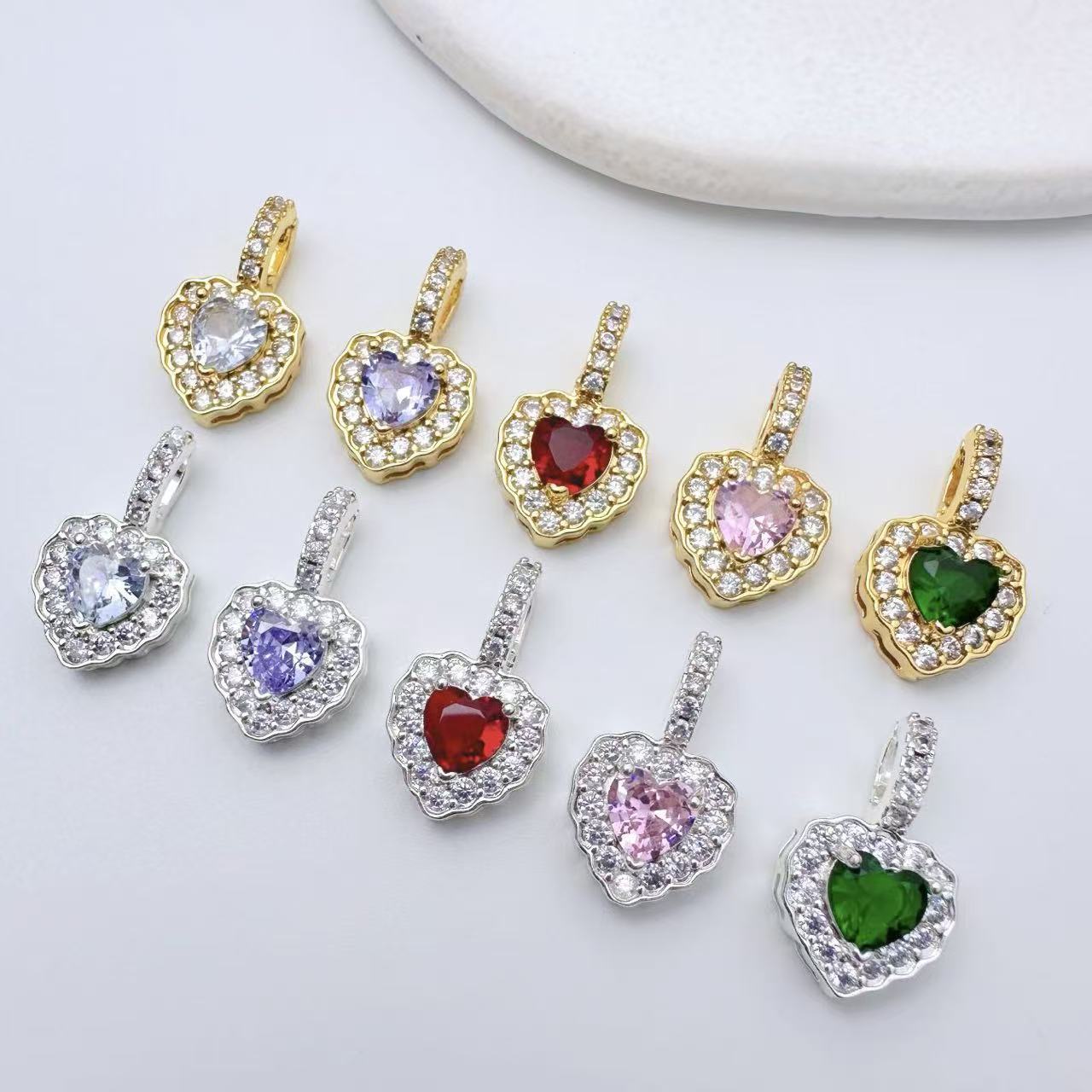 Heart Shape Pendent Connection Closure/Clasp