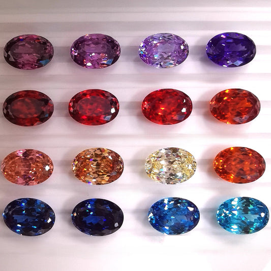 5A 10x14mm Oval Nest Cut Loose CZ Stone - 1pcs