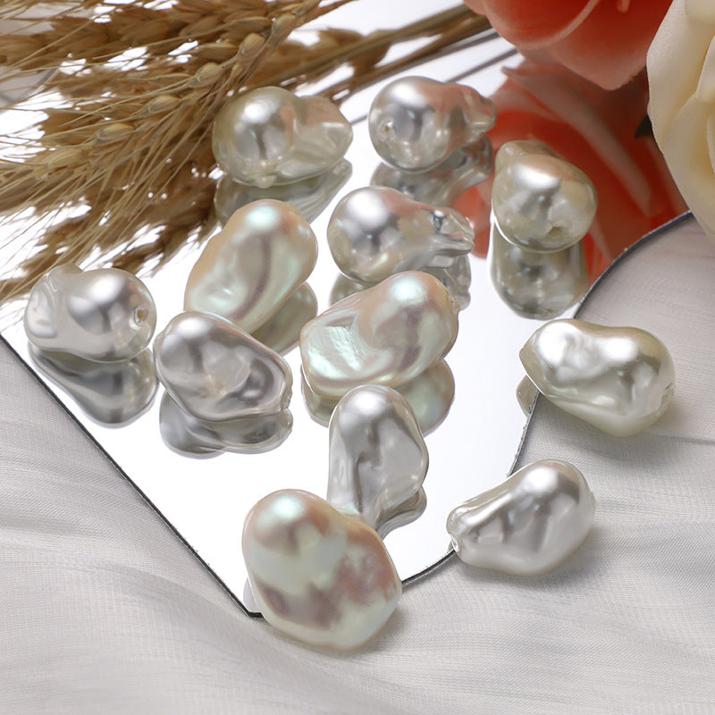 (10pcs)High-Luster Baroque Pearl Irregular Loose Beads
