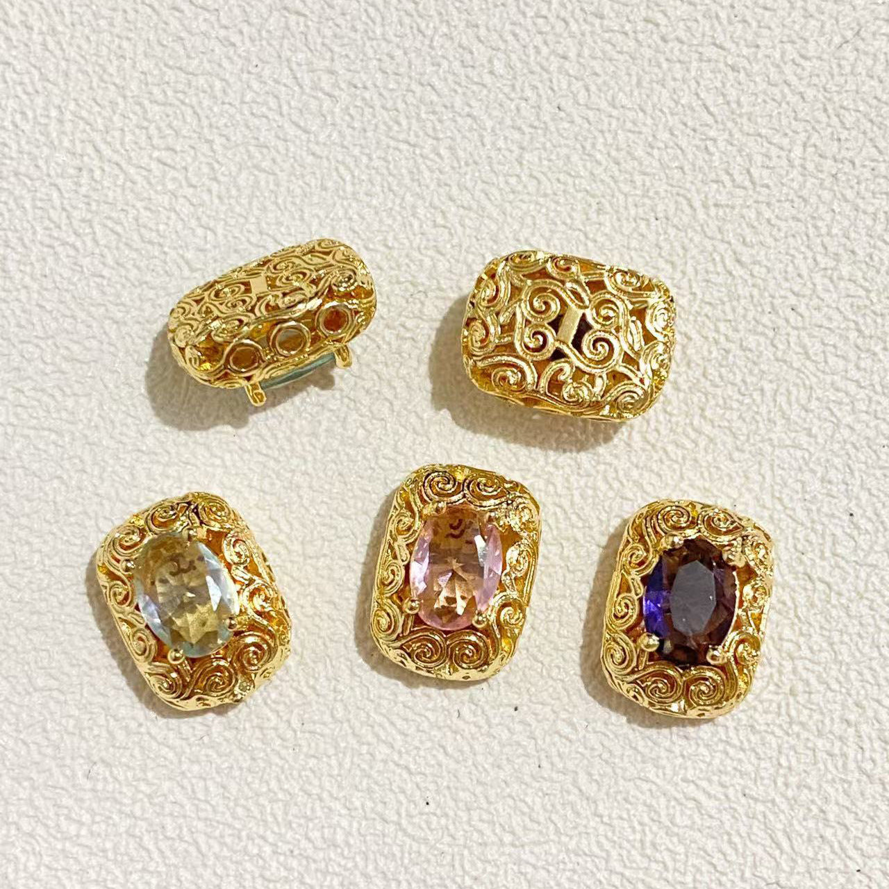 CZs Rectangle Spacer-2