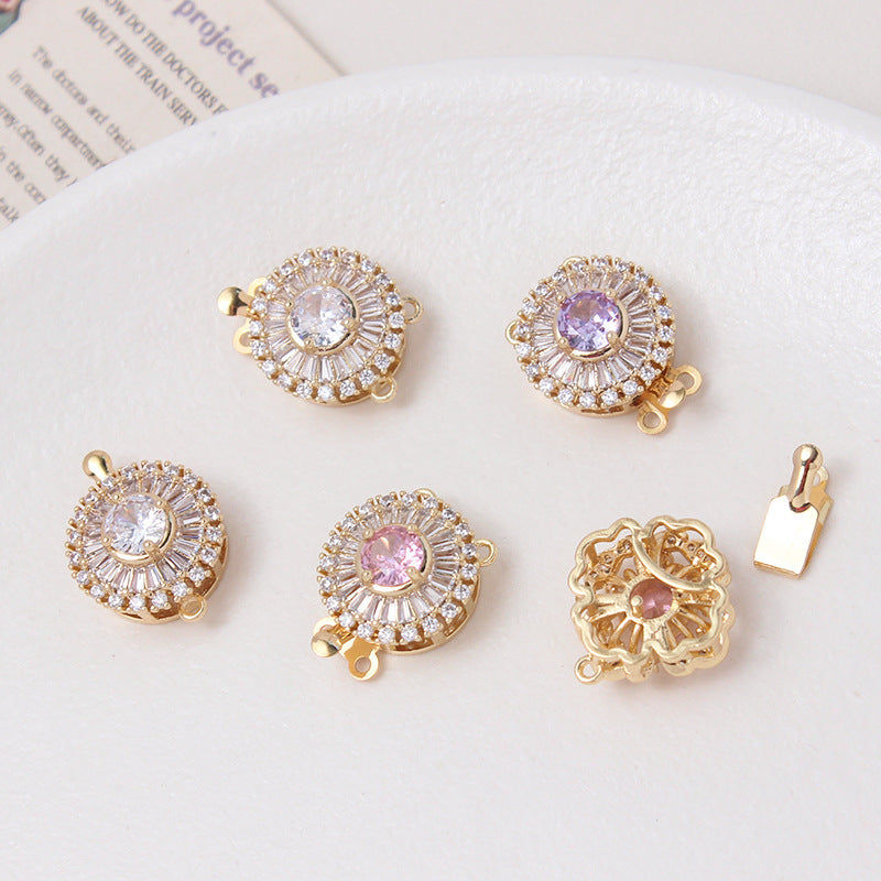 Camellia & Round Double Row Closure