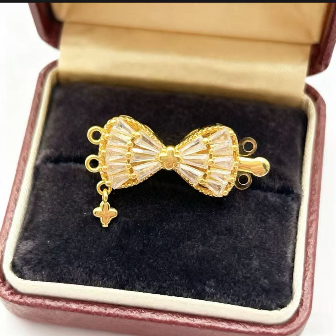 Bow Toggle Clasp for Double Strand Necklace