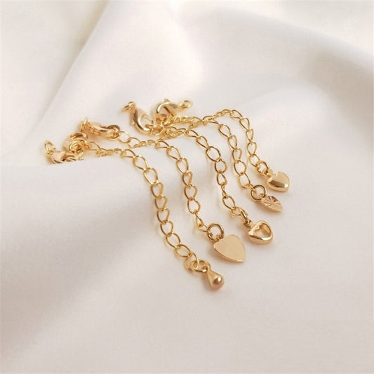 14K Gold Filled Lobster Clasp with Extended Chain