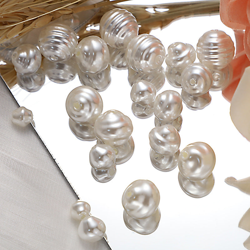 Threaded White Natural Freshwater Pearl Loose Beads - 650