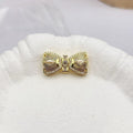 Bow Shaped Paved Rhinestone Closure