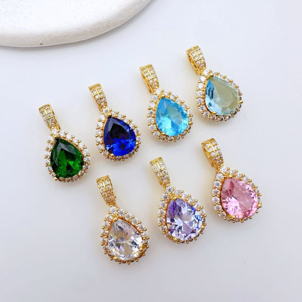 Teardrop Pendent Connection Closure/Clasp