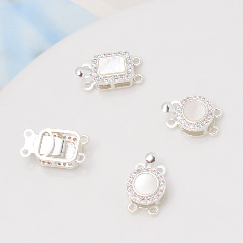 Double-Row Gold-Plated Shell Clasp