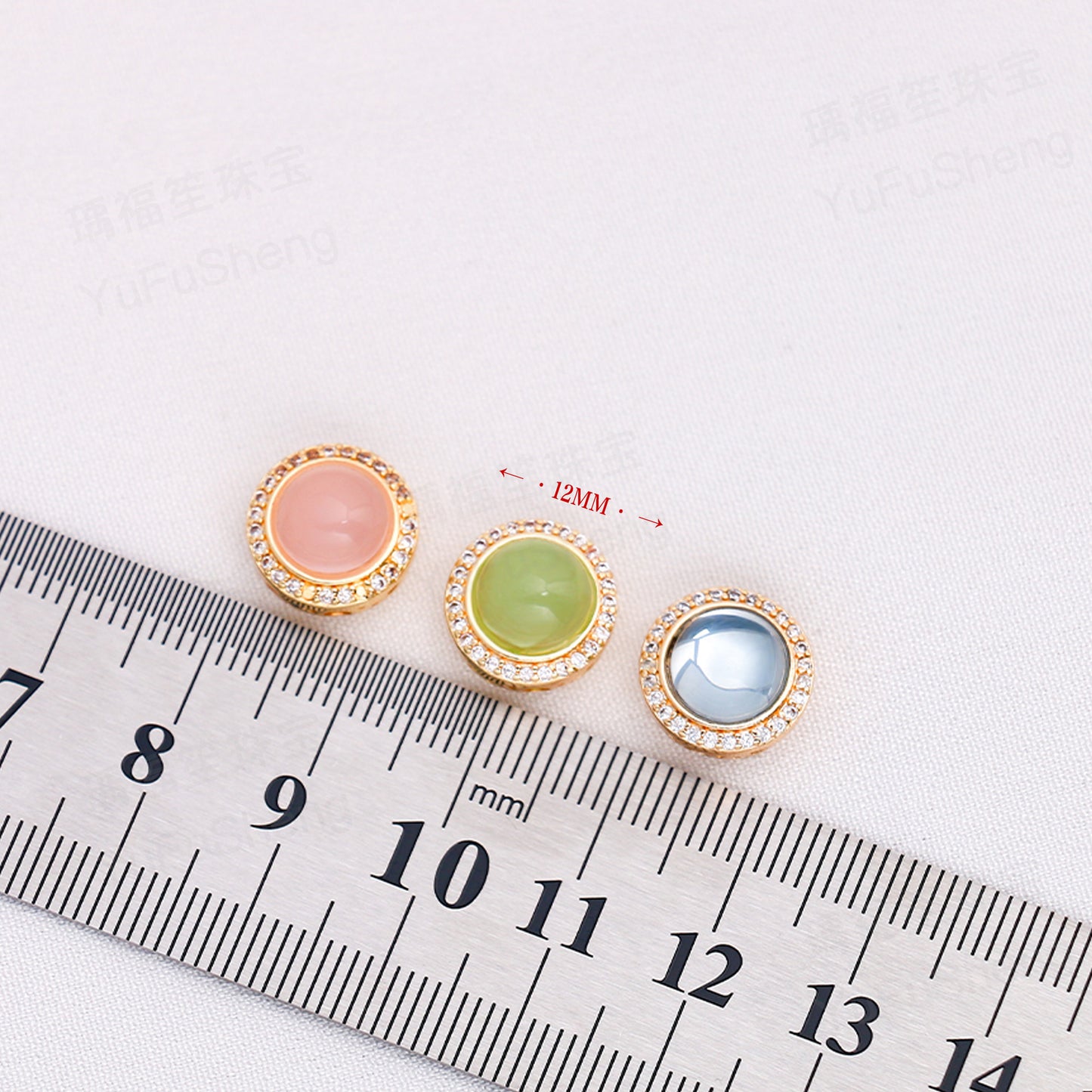 Round Aquamarine Spacer