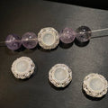 CZ Delicate Glass Bead Cap / Spacer