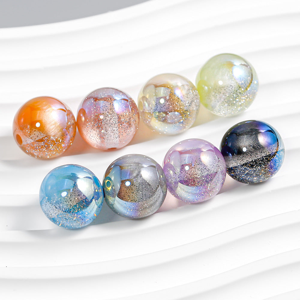 خرز دائري - سلسلة Galaxy Splatter 