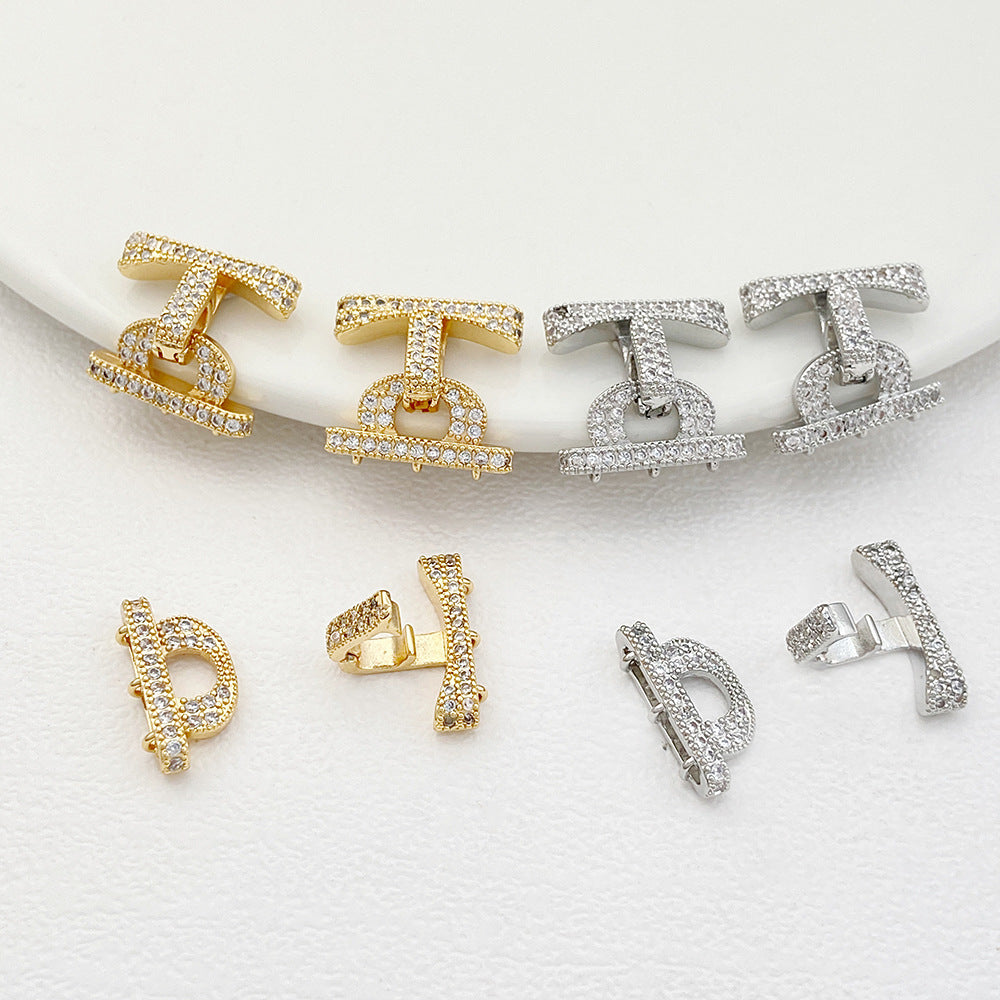 3-Row Gold Plated Clasp for Multi-Strand Jewelry