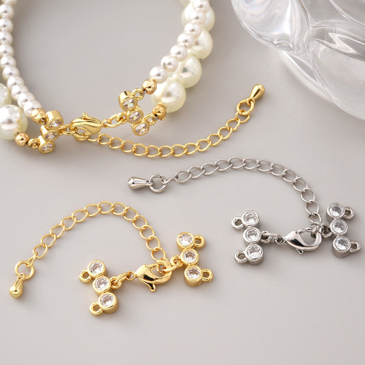 CZs Clasp Set with extended chain