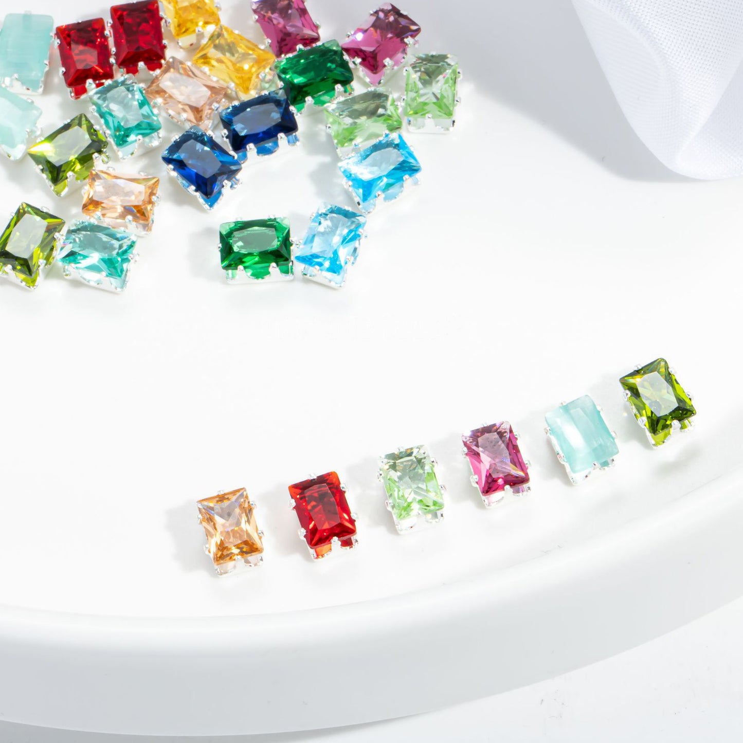 5x7mm Rectangle Zircon Beads