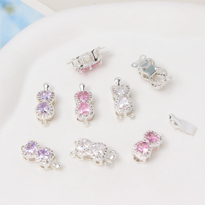 Peanut CZ Closure with Single/Double Row