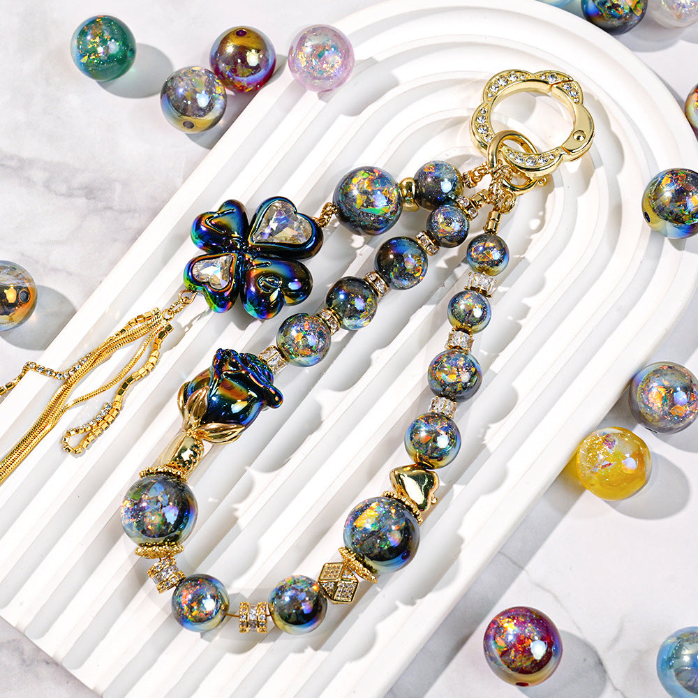 Round Beads - Opal Rainbow Fire Series