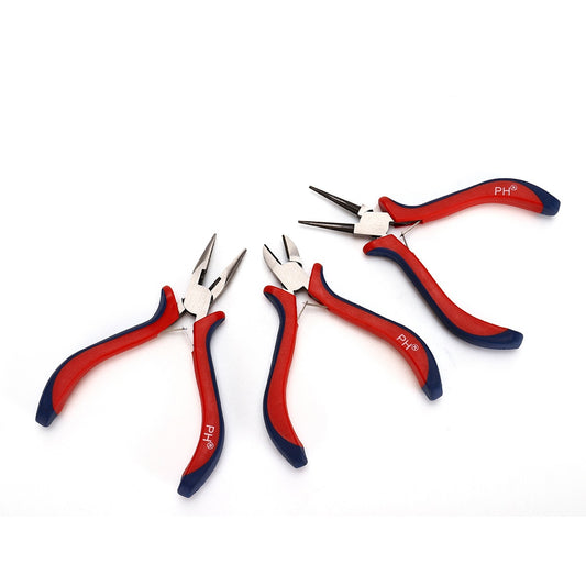 11.5CM Red Jewelry Pliers Set of 3