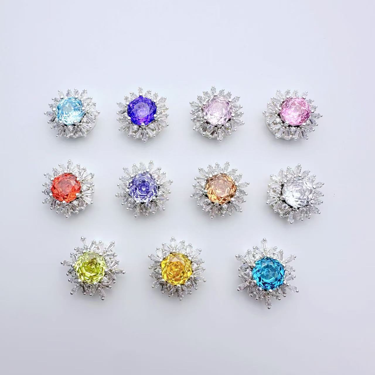 Rose Cut CZ Spacer Bead