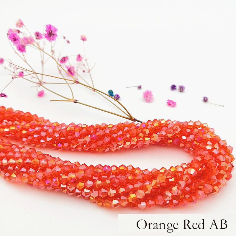 10 Strands 5/6/8mm Bicone Crystal Beads