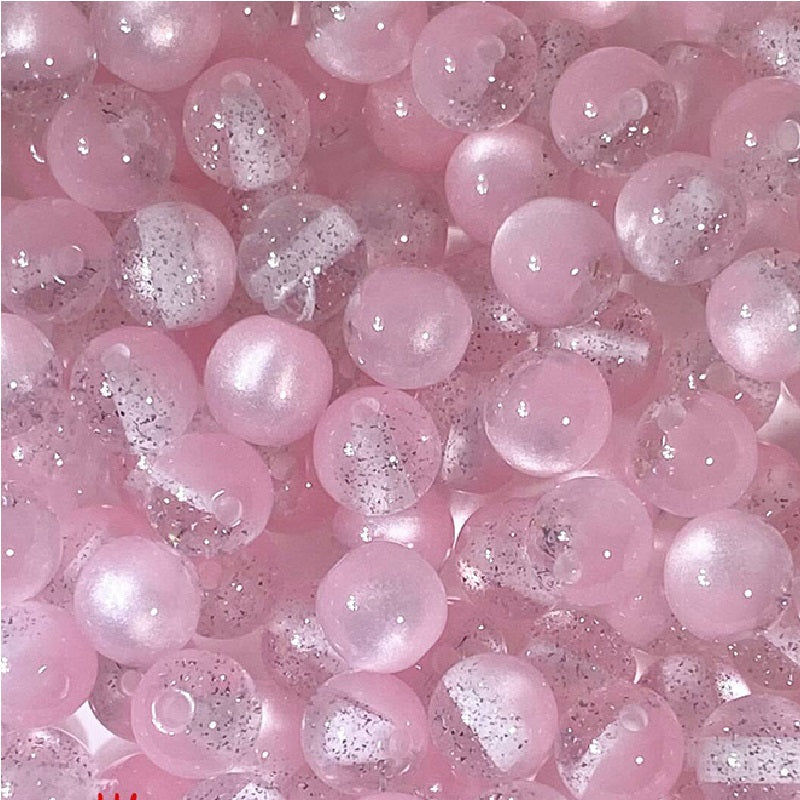 (100pcs)8mm Resin Golden Sands Cat's Eye Beads