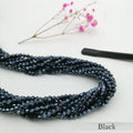 10 Strands 2/3/4mm Bicone Crystal Beads