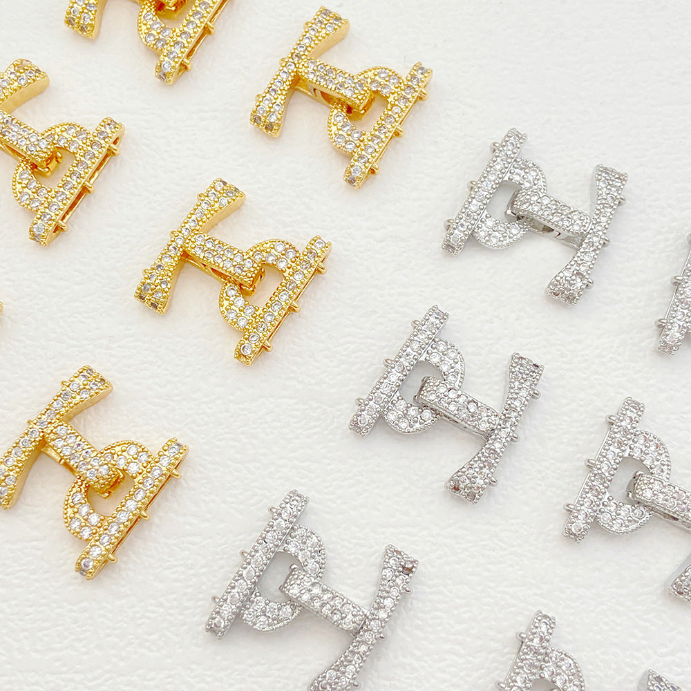 3-Row Gold Plated Clasp for Multi-Strand Jewelry