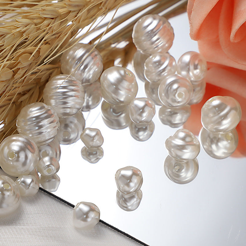 Threaded White Natural Freshwater Pearl Loose Beads - 650