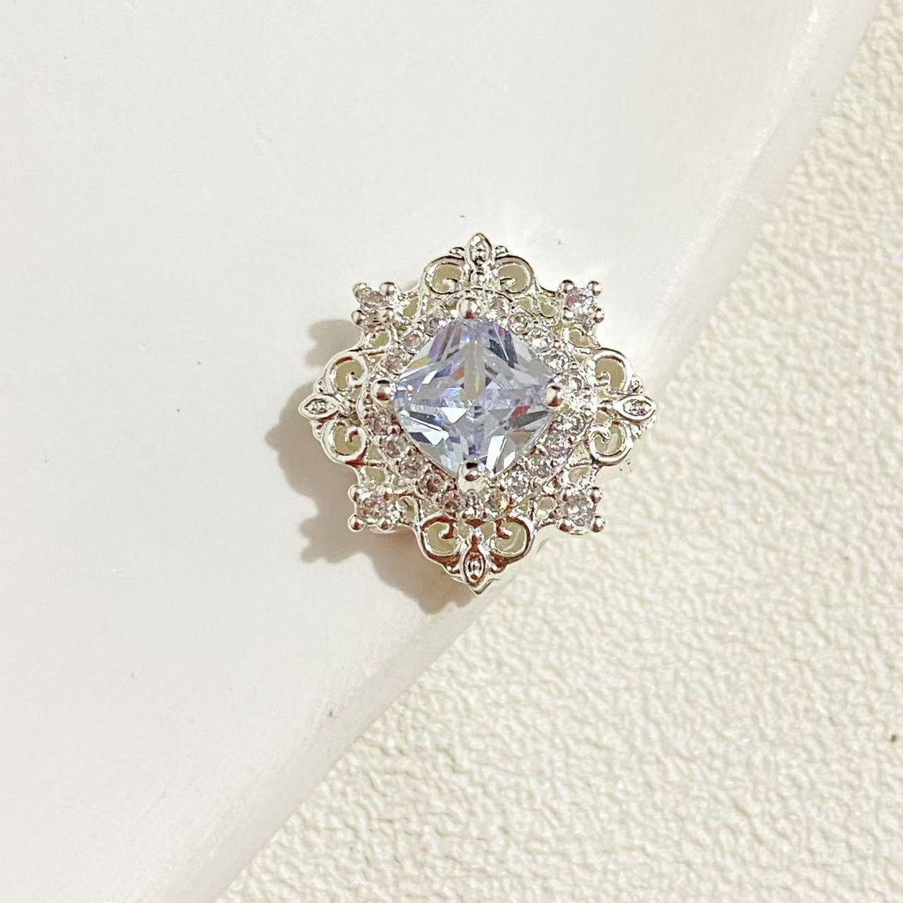 CZs Rhombus Spacer-5pcs