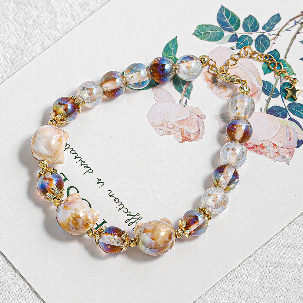 خرز رأس القطة - سلسلة مابي ميست فانتازيا